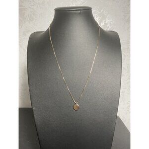 Minimalist Rose Gold Pendant Necklace With Adjustable Chain